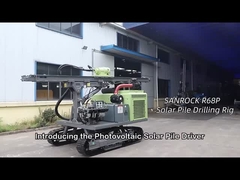 Équipement de pilotage de pile à vis au sol pilote de pile machine rampant pilote solaire hydraulique