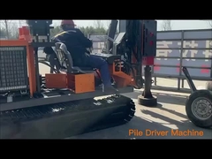 Le conducteur de pile à garde-corps machine hydraulique conducteur de pile statique vibration hammer pile de forage