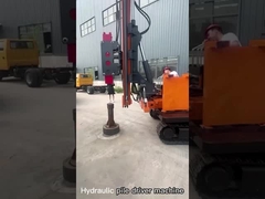 Appareil hydraulique pour le pilotage de piles solaires Appareil de pilotage de piles à vis portable