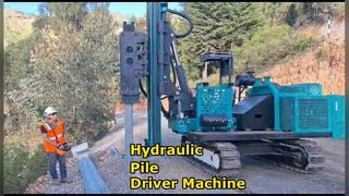 Machine solaire de conducteur de pile de plate-forme de forage de marteau de vibration de conducteur de pile hydraulique