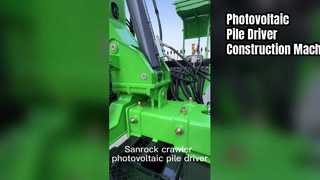 Plate-forme d'entraînement de pile de chenille de machines de construction de garde-corps d'autoroute de conducteur de pile photovoltaïque