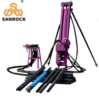 Qualité  Portable Bucket DTH Drilling Rig Machine SRQD70 Mining Borehole Rotary Drilling Rig Usine
