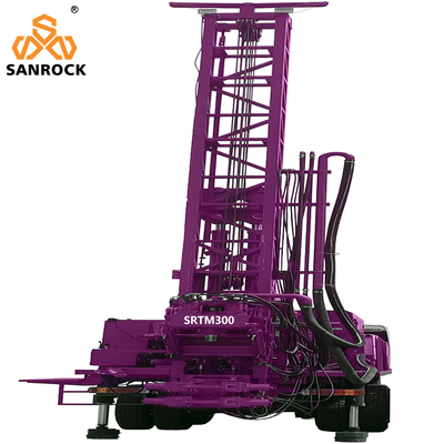 Qualité  Truck Mounted Water Well Drilling Rig With Mud Pump Deep 300m Water Well Drill Rig Usine