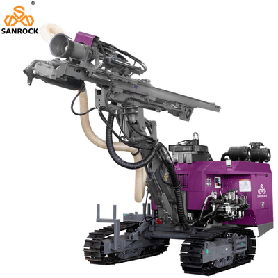 Qualité  Top Hammer Hard Rock Mining Hydraulic DTH Drill Rig with 22kw Max.Impulse Power Usine