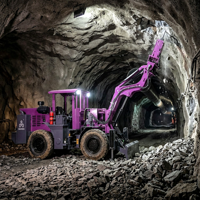 Qualité  Dust Removal Mining Tunnel Drilling Rig Rock Breaking and Scaling Functions Underground Scaling Drilling Machine Usine
