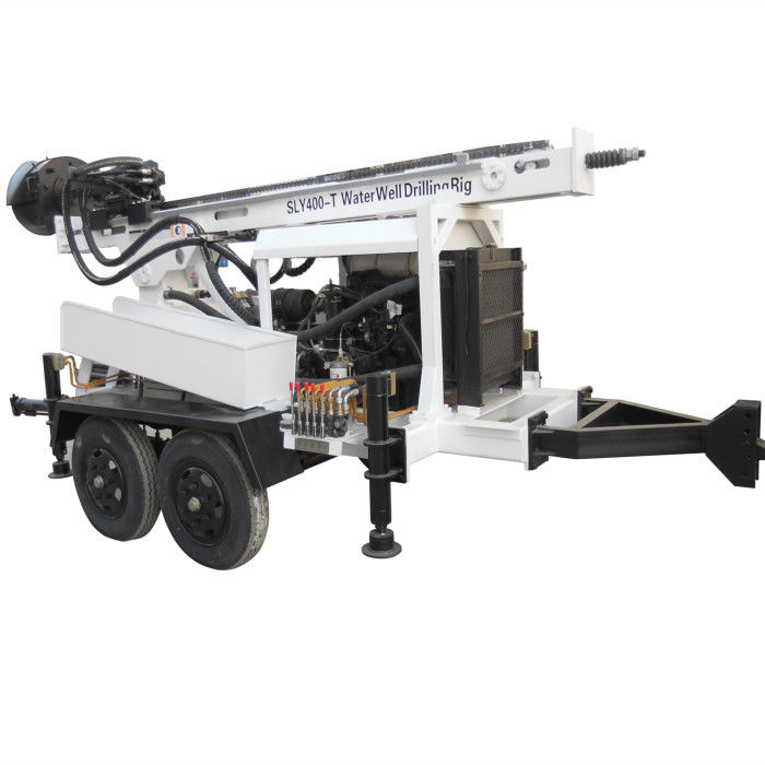Depth Portable  Trailer Mounted Drill Rig Sly400 5520*2100*2200 Mm