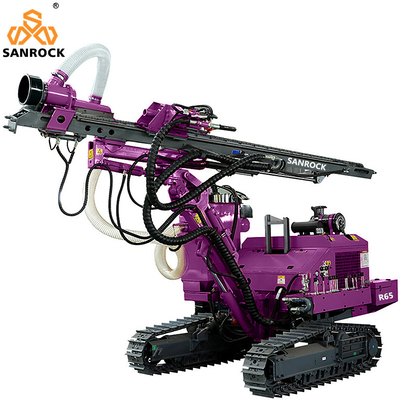 Force de levage de la plateforme de forage par rampant 25KN Force de forage hydraulique DTH Forage minier vers le bas La machine de forage de trou