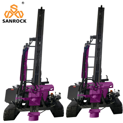 Pile driver Machine photovoltaïque de forage de pile au sol Pile hydraulique Pile driver solaire
