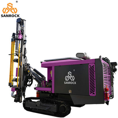 Machine de forage de trous de surface avec système de collecte de poussière Mining Hydraulique Diesel DTH