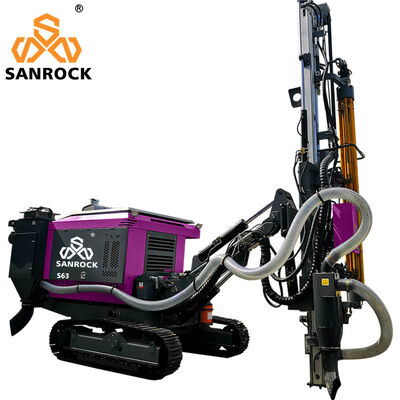 Machine de forage de trous de surface avec système de collecte de poussière Mining Hydraulique Diesel DTH