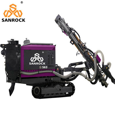 Machine de forage de trous de surface avec système de collecte de poussière Mining Hydraulique Diesel DTH
