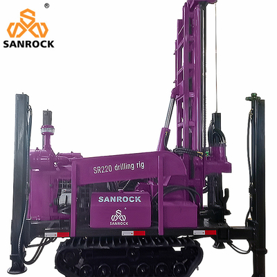 Machine hydraulique de forage de puits d'eau pour une profondeur de forage de 220 m et un diamètre de 140-320 mm