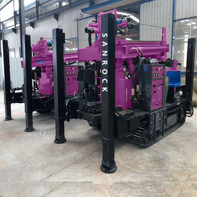 Machine de forage à l'eau par rampant pour équipement de forage de puits en eau profonde 6300 × 2300 × 2650 mm
