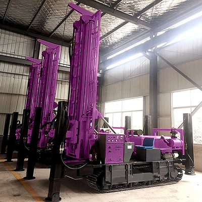 Appareils de forage portatifs de l'eau de profondeur de l'installation de forage de puits d'eau de chenille de trou de forage hydraulique 400m