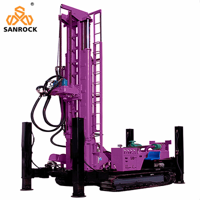 Machine de forage à l'eau par rampant pour équipement de forage de puits en eau profonde 6300 × 2300 × 2650 mm