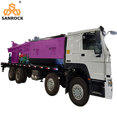Le camion de trou ennuyé par 600m de Rig With Compressor de perçage de puits d'eau a monté l'installation de perceuse de puits d'eau