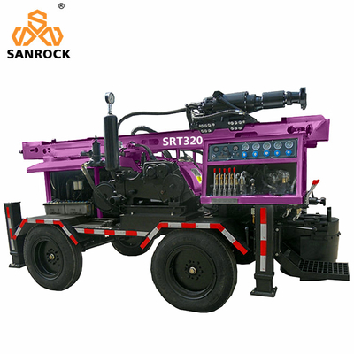 Machine de forage de puits hydraulique portable à puits profonds montée sur remorque
