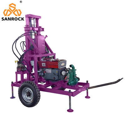 Machine de forage hydraulique portable pour l'eau Réglage rotatif pour petits puits d'eau 700*700*2500 mm