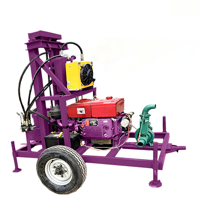 Équipement de forage de puits d'eau hydraulique portable