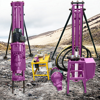 Machine de forage hydraulique pneumatique