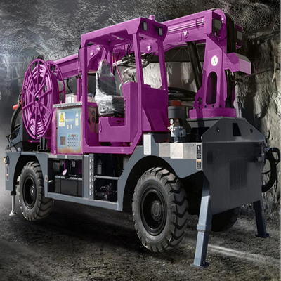 Construction de tunnels miniers Machines pour le béton à vis hydraulique Équipement de pulvérisation de béton humide
