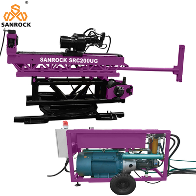 Machine de forage de noyau hydraulique complet pour l'exploration de tunnels, machine de forage de noyau diamanté