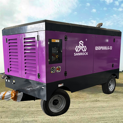 Compresseur d'air à vis diesel portable