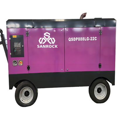 Compresseur d'air à vis rotatif Puissance 221 KW Compresseur d'air à vis à vis à faible bruit