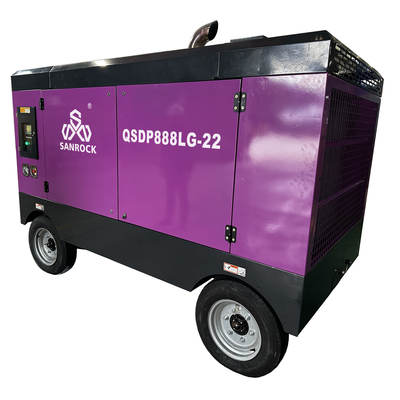 Compresseur d'air à vis à mines diesel portable à vendre