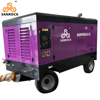 Compresseur d'air à vis à mines diesel portable à vendre