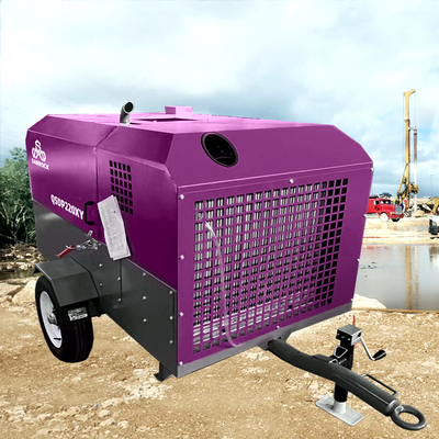 Compresseur d'air à vis rotatif mini Machine de pression 10 bar Compresseur d'air à vis portable pour l'exploitation minière Prix