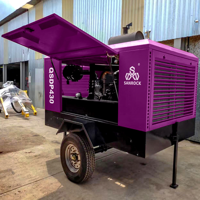 Compresseur d'air à vis mini machine minière portable minière moteur diesel Compresseur d'air à vis