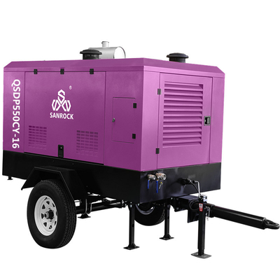 Équipement de compression d'air à vis Compressor d'air mobile Machine de compression d'air industriel Fabricants de compresseurs d'air