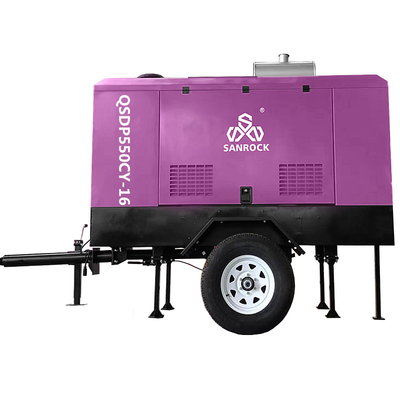 Machines de compression d'air à vis diesel à haute pression pour les mines