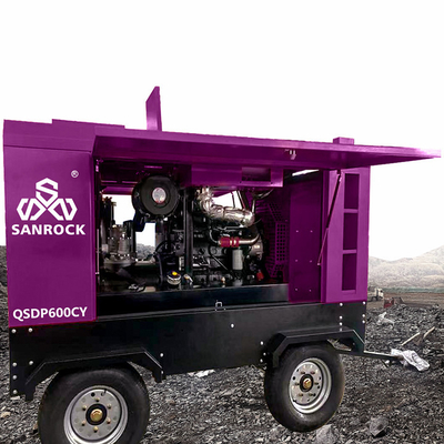Équipement de compresseur d'air à vis rotative mobile Machine à haute pression