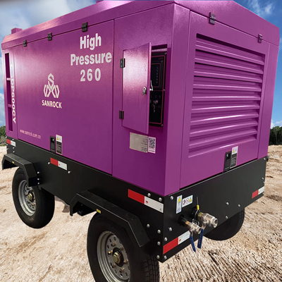 Compresseur d'air à vis rotative à haute pression portable