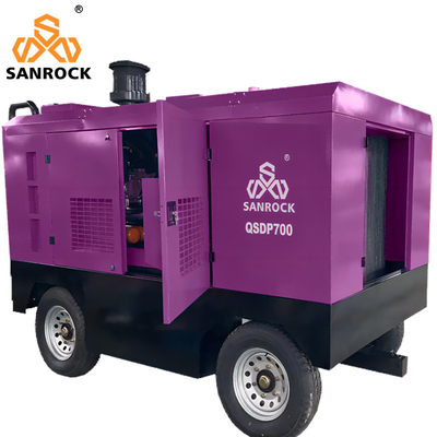 Compresseur d'air diesel portable à vis rotative