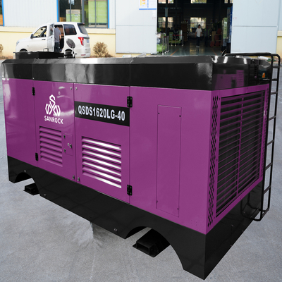 Compresseur d'air à vis diesel haute pression 40 bar pour puits d'eau