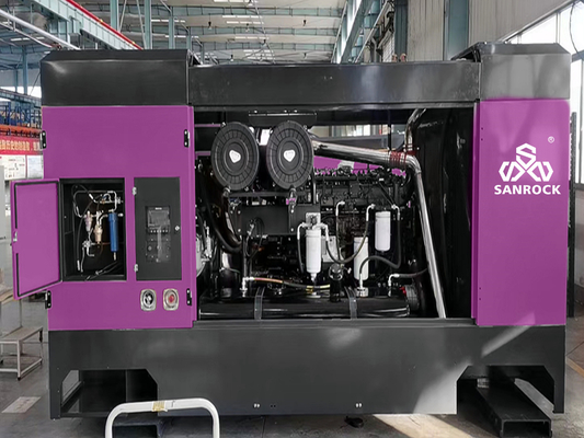 Compresseur d'air à petite vis rotative Portable et méthode de refroidissement de 17 bar Refroidis par air ou par eau