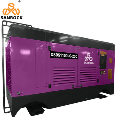 Machine de compression d'air à vis à haute pression à moteur diesel