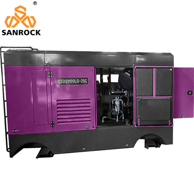 Machine de compression d'air à vis à haute pression à moteur diesel