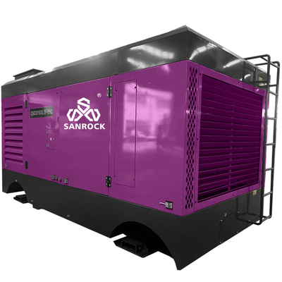 Machine de compression d'air à vis à haute pression à moteur diesel