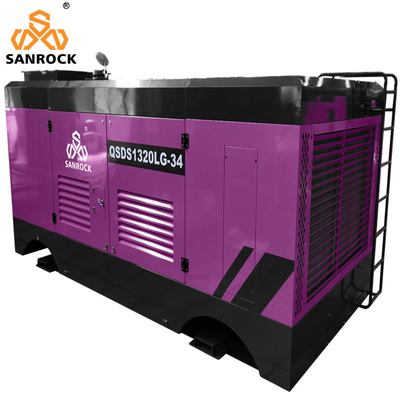 Compresseur d'air à vis haute pression 410 kW Compresseur d'air à vis diesel Machine puits d'eau
