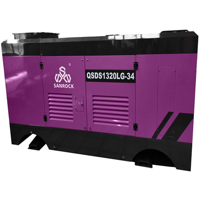 Compresseur d'air à vis de puits d'eau Compresseur d'air mobile machine à diesel Compresseur d'air à vis