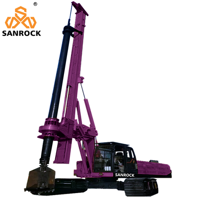 Machine de forage à pile rotative à rouleaux