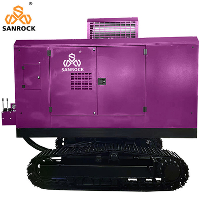Compresseur d'air à vis à chenille Machine minière Moteur diesel Compresseur d'air à vis rotatif