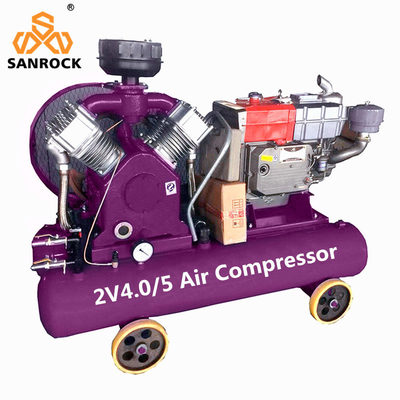 Compresseur d'air réciproque machine portable diesel mini compresseur d'air à piston