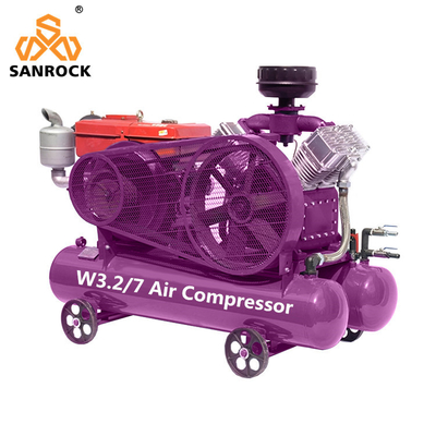 Compresseur d'air réciproque machine portable diesel mini compresseur d'air à piston