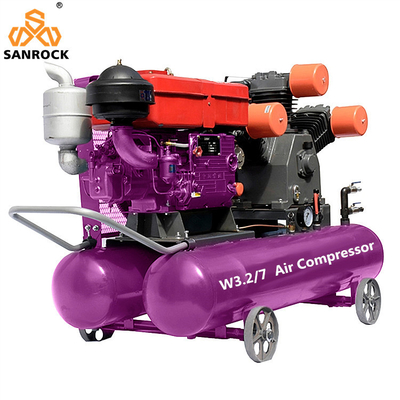 Compresseur d'air réciproque machine portable diesel mini compresseur d'air à piston
