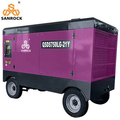 Compresseur d'air diesel portable à vis rotative